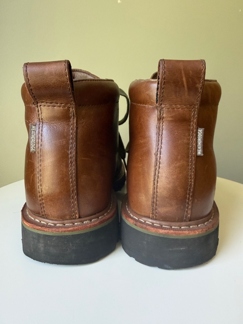 Eddie Bauer K Series Rugged Waterproof Leather Hiking Boots Vibram Sole Classic - Picture 8 of 16